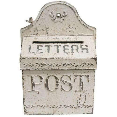 Vintage White US Mail Post Box - The Fox Decor